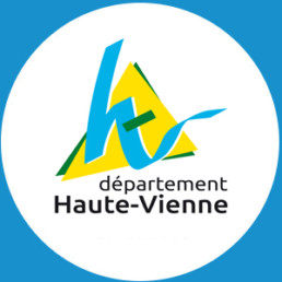Logo du département de la Haute-Vienne partenaire de l'ALEFPA Trail, événement sportif en Haute-Vienne en septembre 2022