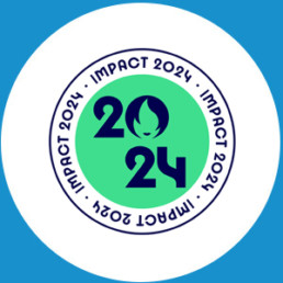 Logo Impact 2024 dans le cadre des JO de Paris, l'ALEFPA Trail partage les valeurs de l'olympisme